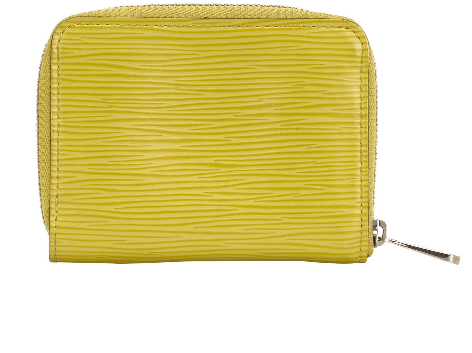 Louis Vuitton LV Zip Coin Purse, &pound;220, Accessories, Yellow, Leather, Back view